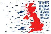 Great Britain. Hand Drawn Maps, an Illustration by Lubov Illustrations Shop (Thumbnail 5 of 10)