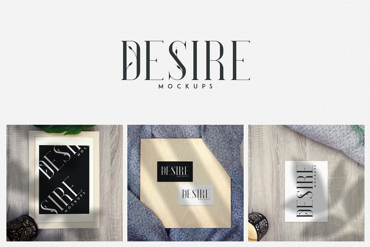Desire - Photorealistic mockups, a Product Mockup by VP Fonts (Photo 1 of 6)