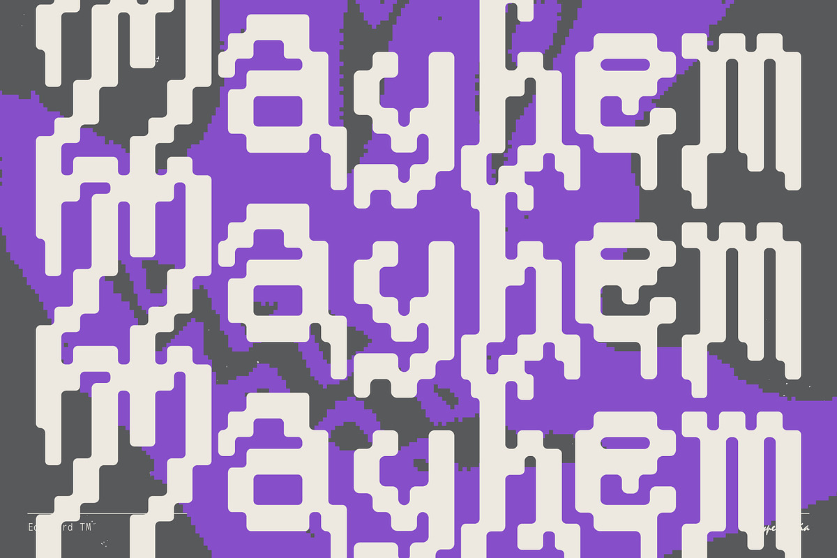 Edgelord TM – Medieval 8-bit Font, a Blackletter Font by Type Mania (Photo 6 of 10)