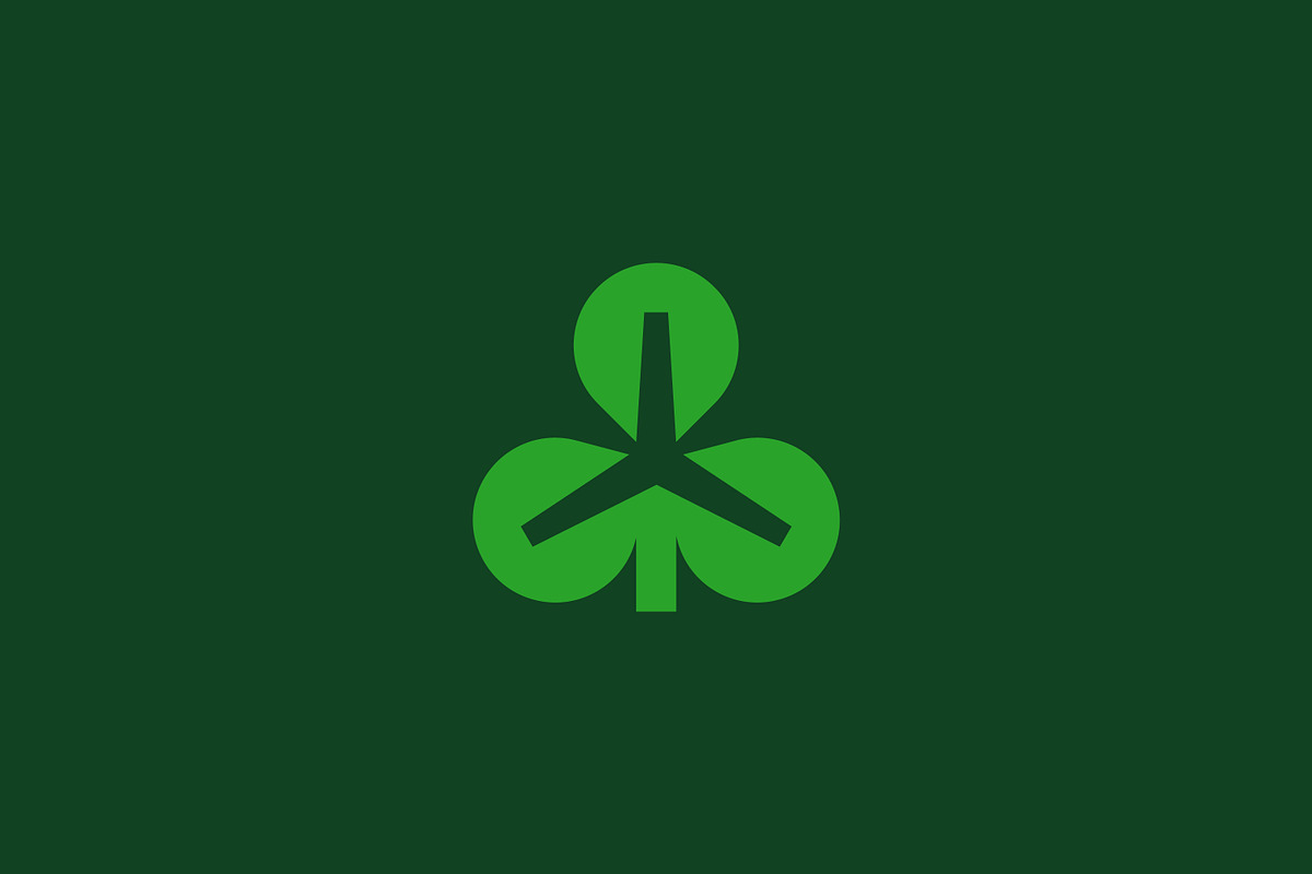 Shamrock Windmill Logo Nature Green, a Branding & Logo Template by Signatoro (Photo 3 of 3)