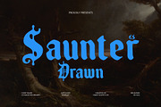 CS Saunter Drawn, a Blackletter Font by Craft Supply Co. (Thumbnail 1 of 8)