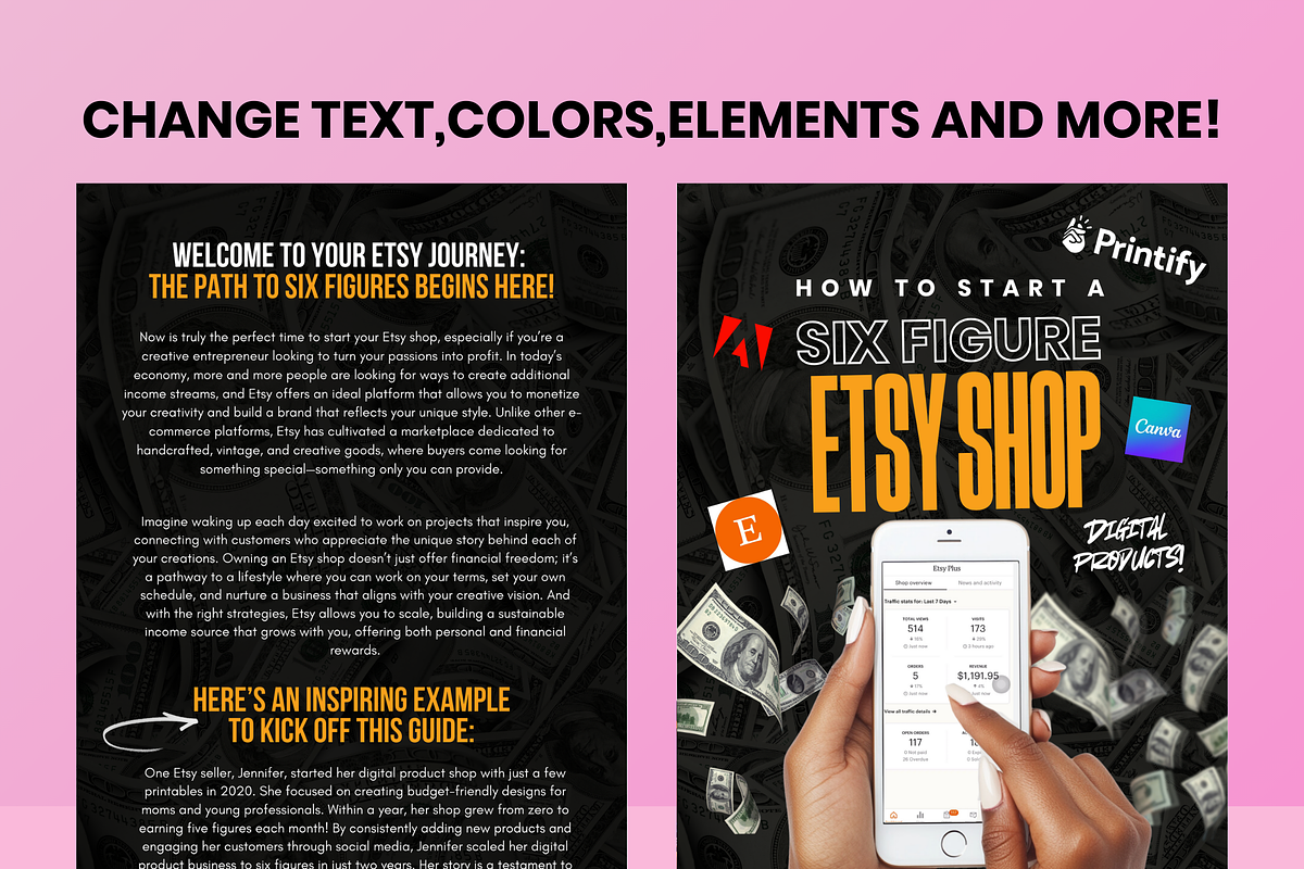 Start your Digital Store E-book MRR, a Marketing Template by Lux Logo Studios (Photo 3 of 5)