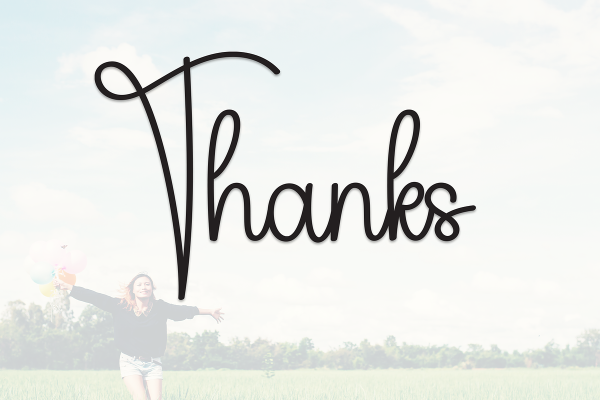 Happyday | Script Font, a Handwritten Font by Scratchones (Photo 9 of 9)