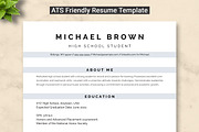 High School Student Resume Template, a Resume Template by ResumeInventor (Thumbnail 1 of 9)