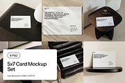 Premium 5x7 Card Mockup Set, an Advertising Mockup by The Noma Studio (Thumbnail 1 of 7)