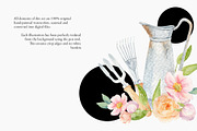 Watercolor Gardening Clipart, PNG, an Illustration by NiKO (Thumbnail 3 of 7)