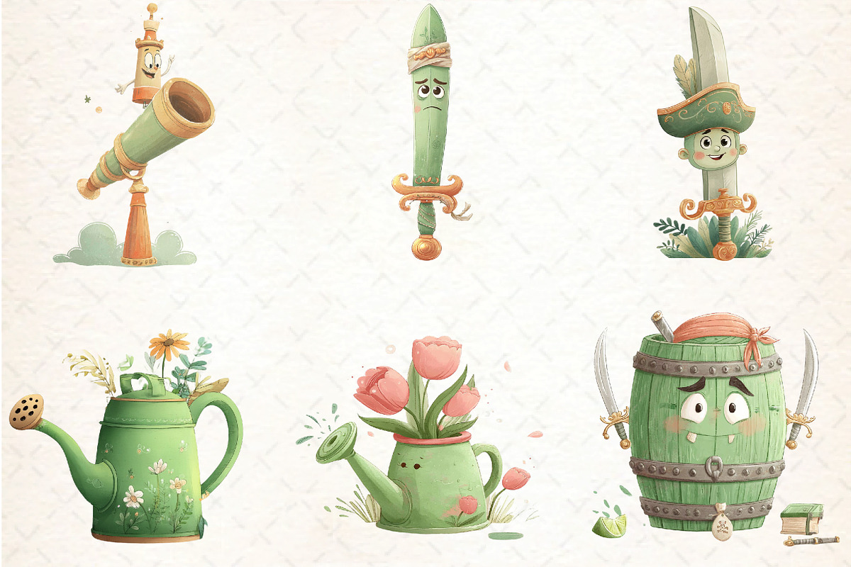 Peter Pan Watercolor Clipart Bundle, an Illustration by DreamCafeArt (Photo 2 of 8)