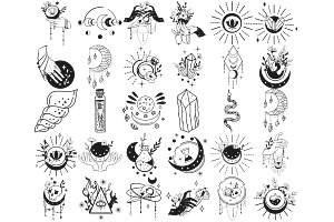 Tattoos Set 4 Procreate Brush Stamps