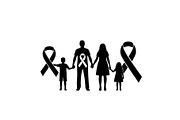 Cancer Awareness Black Ribbon Icon, a Healthcare Illustration by Designer_Momina (Thumbnail 3 of 16)