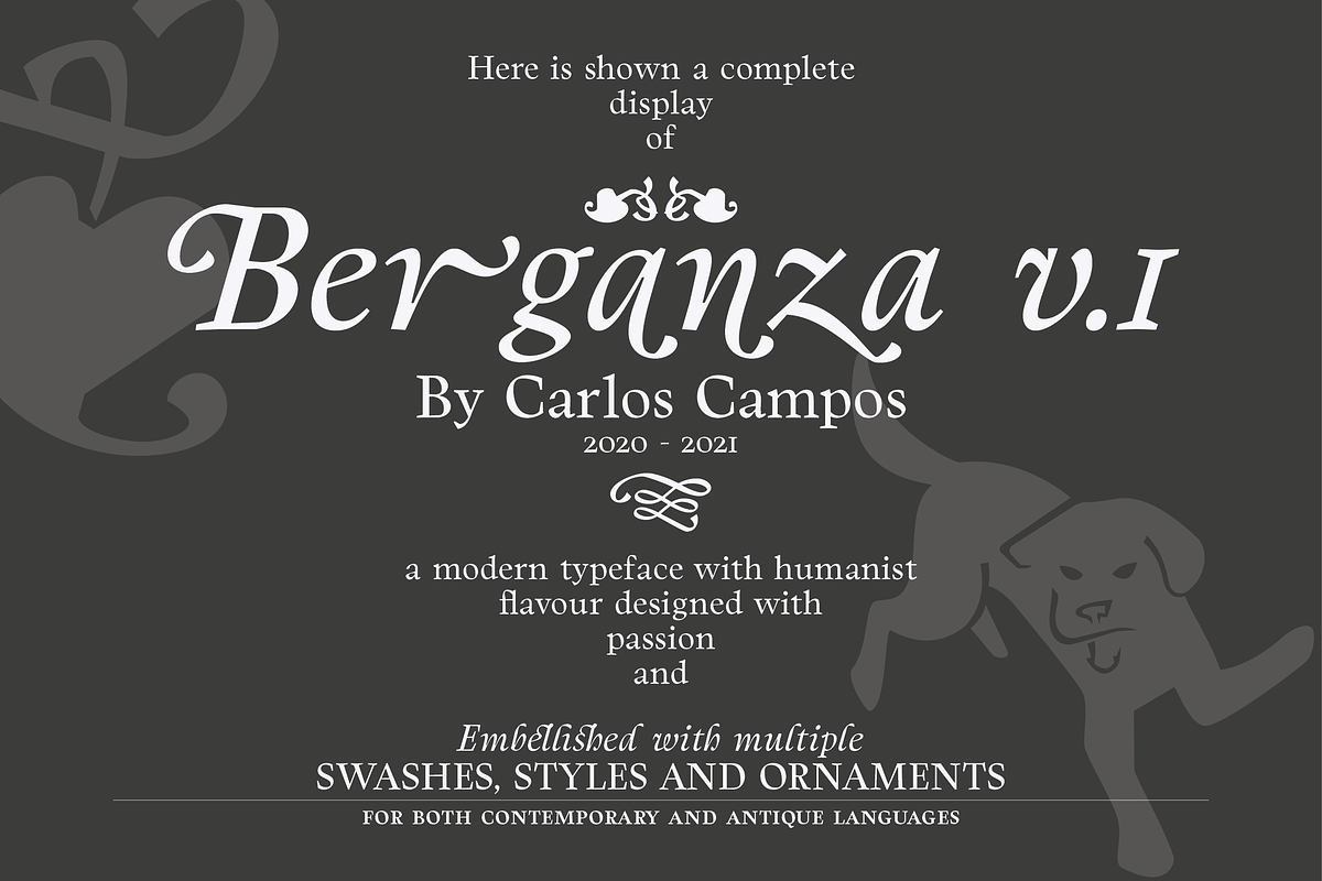 Berganza Font, a Serif Font by Cuchi, qué Tipo! Foundry (Photo 1 of 10)
