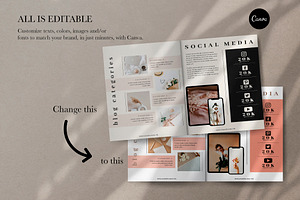 Media Kit Canva Template DAHLIA