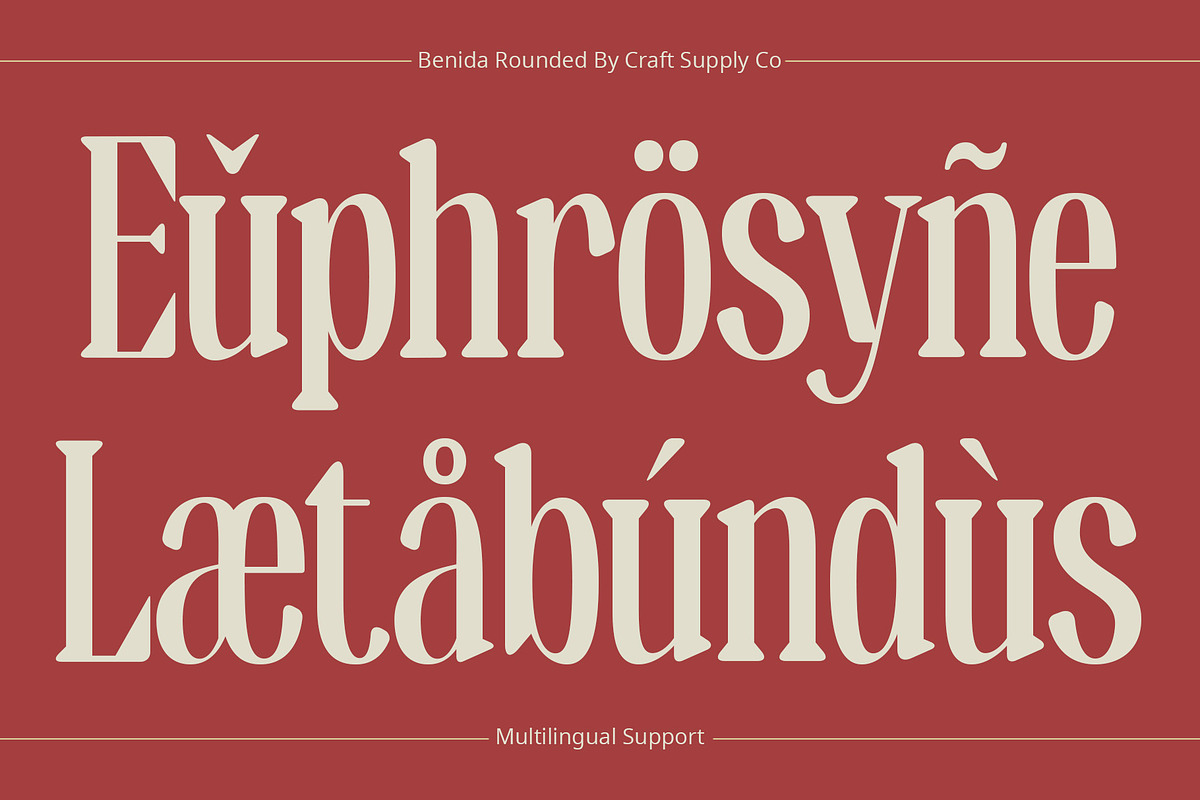 Benida Rounded, a Serif Font by Craft Supply Co. (Photo 3 of 8)
