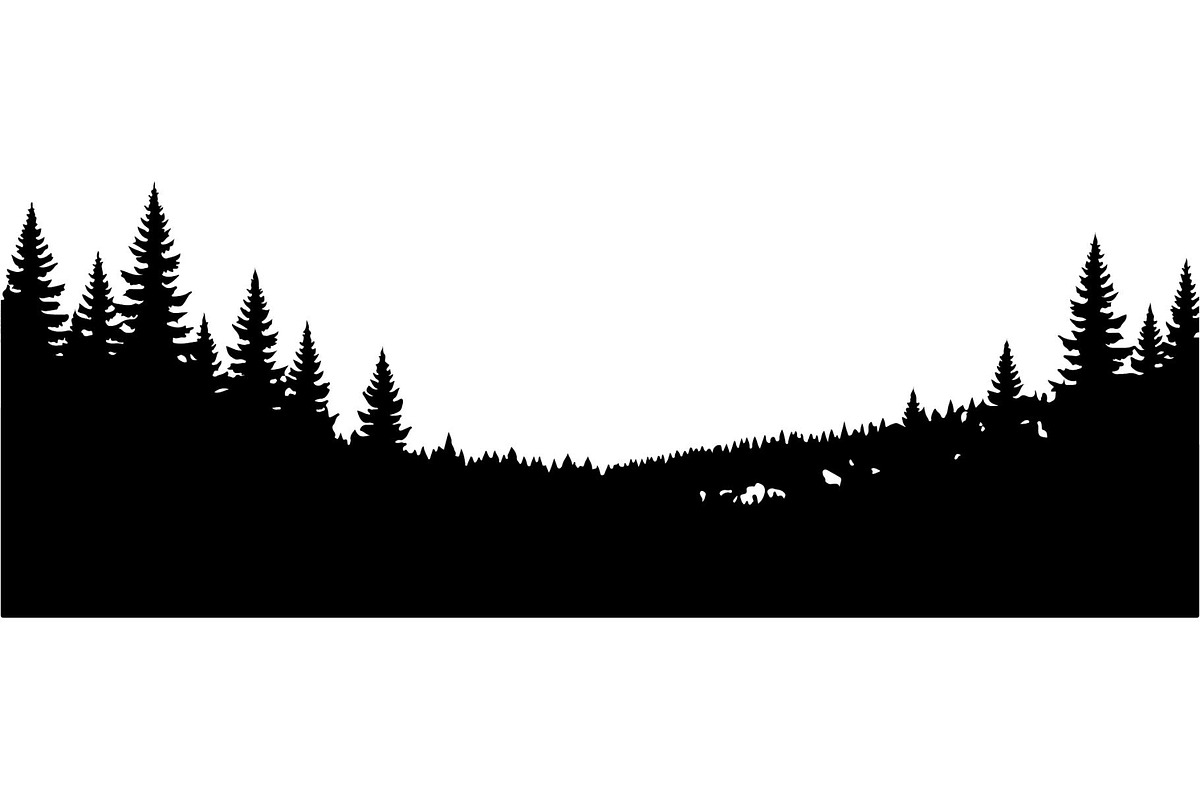 Woodland Landscape Silhouette, an Object Graphic by Creativeshirt (Photo 18 of 18)