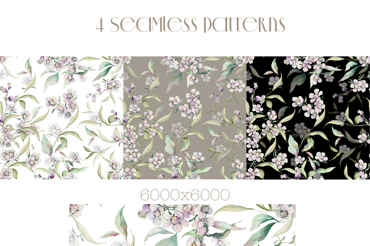 Watercolor flowers botanical bundle, a Decorative Illustration by Edith’s World (Photo 2 of 15)