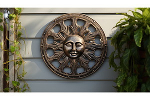 old vintage sun face ai generated, an Arts & Entertainment Photo by pikepicture