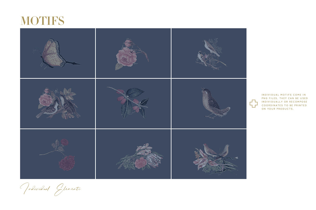 Rosavin Botanical Birds Patterns!, a Pattern Graphic by Pink Linen (Photo 5 of 10)