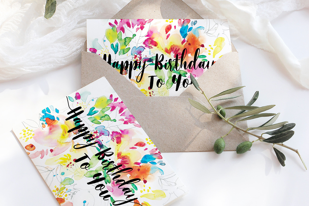 spring and summer birthday card, a Card Template by TurquoiseDesign (Photo 2 of 4)