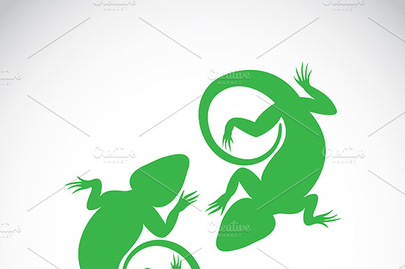 Vector Image Of An Chameleon
