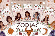 ZODIAC women and flowers collection, an Object Illustration by EasyArt (Thumbnail 1 of 11)
