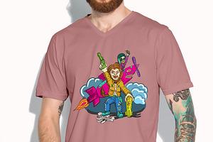 Lion Airplane T-Shirt