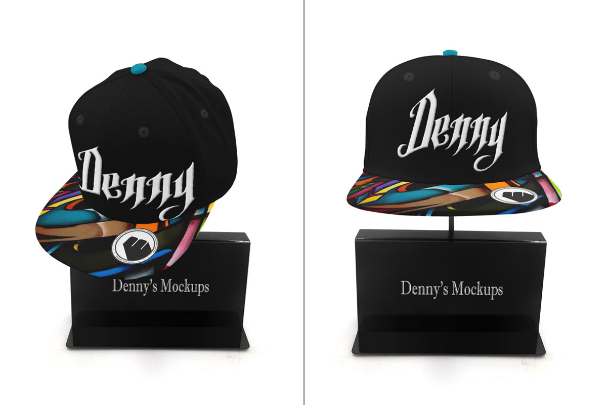 Snapback Cap Mockup, a Product Mockup by Denny's Mock-ups (Photo 8 of 12)