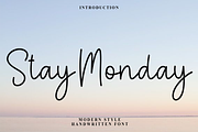 Stay Monday, a Handwritten Font by FreshTypeINK (Thumbnail 1 of 7)