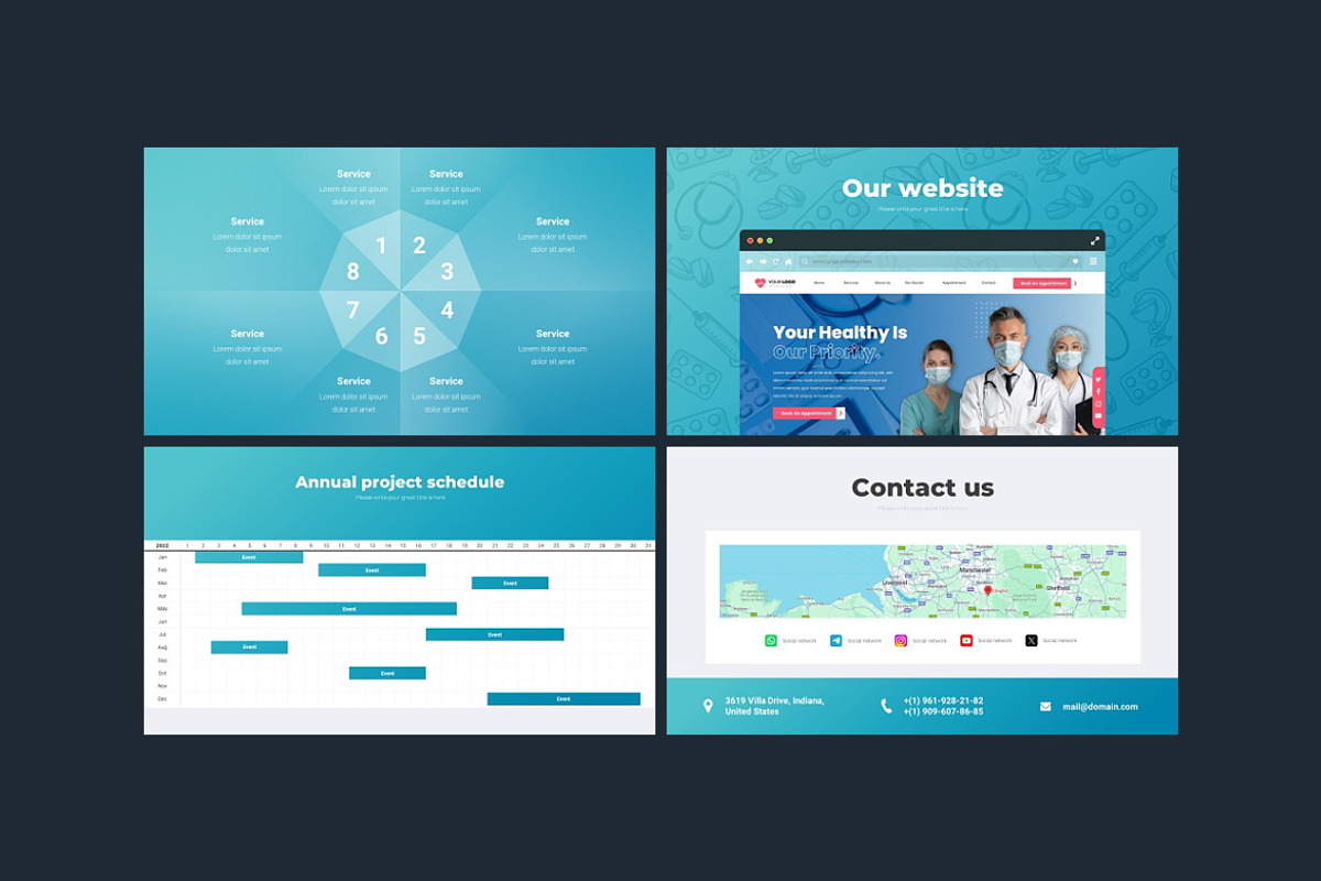 Medical Business Google Slides, a Marketing Template by Presentation Templates (Photo 6 of 6)
