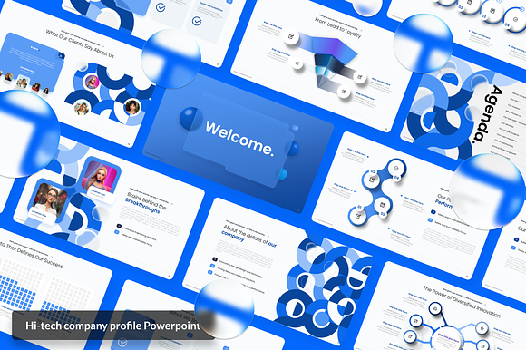 Company profile - Glassmorphic preview 7