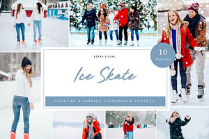 10 x Ice Skate Lightroom Presets, an Action Add-On by Kzara Visual Concepts