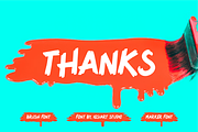 Choltak - Paint Brush Font, a Sans Serif Font by Iqsiart Studio (Thumbnail 8 of 8)