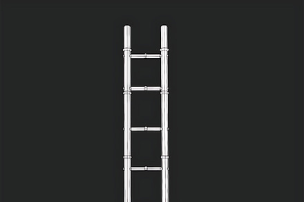 Low Poly Bamboo Ladder, an Object 3D Model by theresumepark