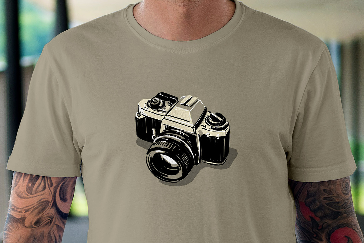Vintage 35mm film camera, an Illustration by Serifs & Whiskey (Photo 3 of 3)