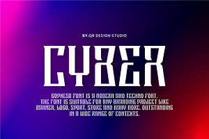 Gopxeso - Digital & Tech Font