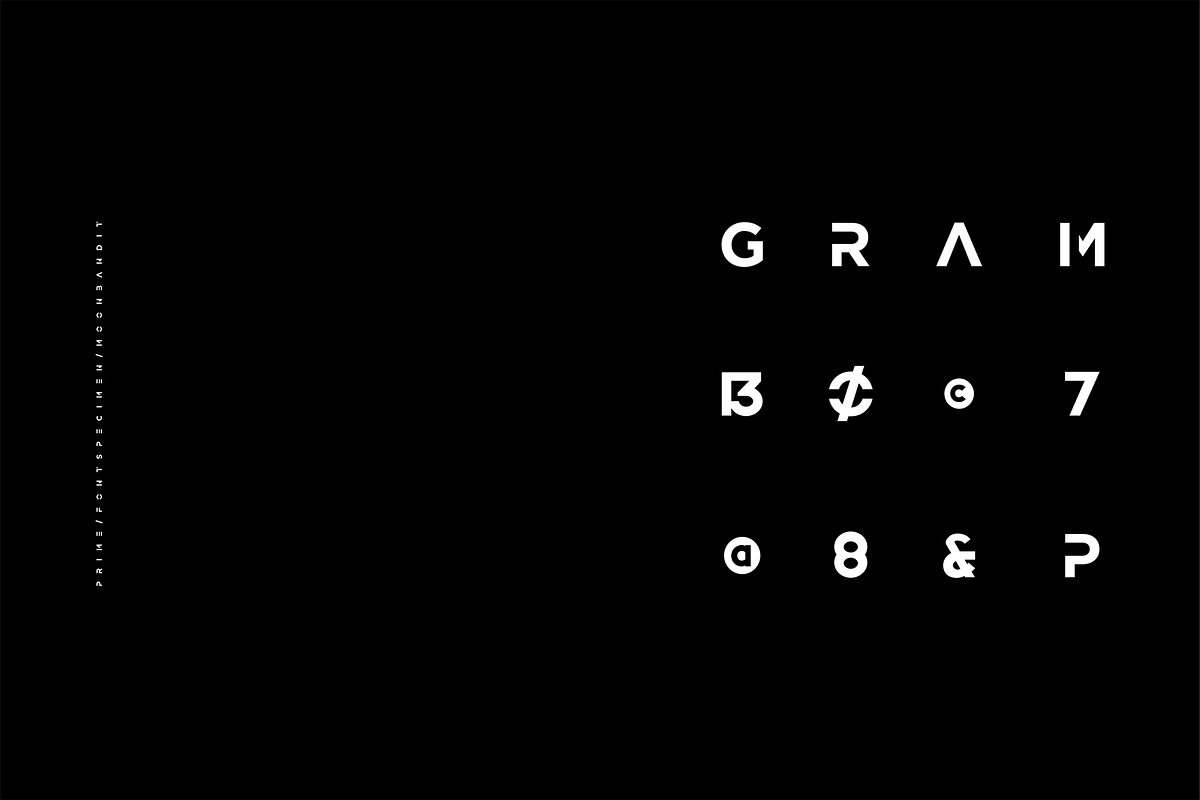 Prime - modern bold Sans Serif Font preview 2