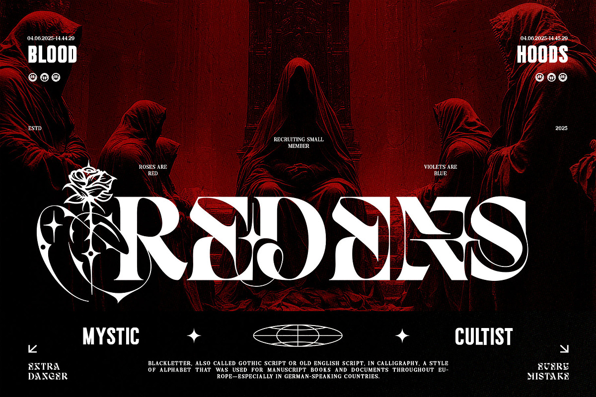 Dark Reborn Typeface, a Blackletter Font by alit design (Photo 4 of 20)