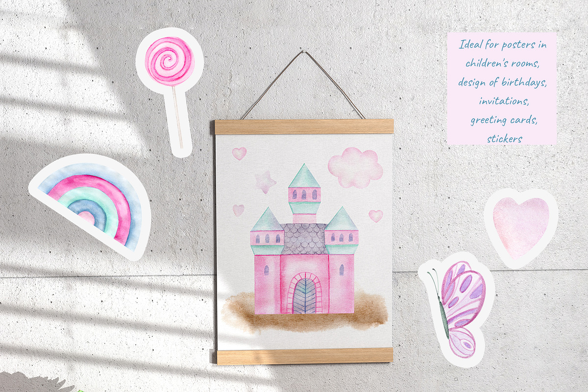 Girls Watercolor Collection, an Illustration by NataliArkushArt (Photo 14 of 15)