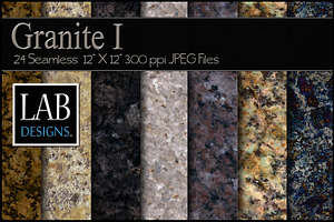 24 Seamless Granite Textures I