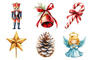 Watercolor Christmas Clipart, an Illustration by Daily.Designs (Thumbnail 3 of 5)