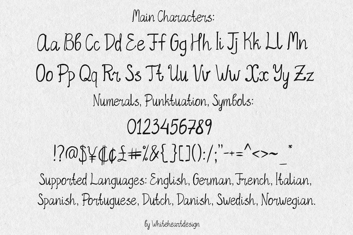 Hand Written Font Trio Serif Script, a Handwritten Font by whiteheartdesign (Photo 14 of 17)