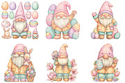 Watercolor Easter Gnome Clipart, an Illustration by CraftArtStudio (Thumbnail 3 of 6)