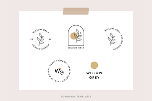 Health Coach Logo Kit For Canva