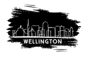 Wellington Skyline Silhouette.