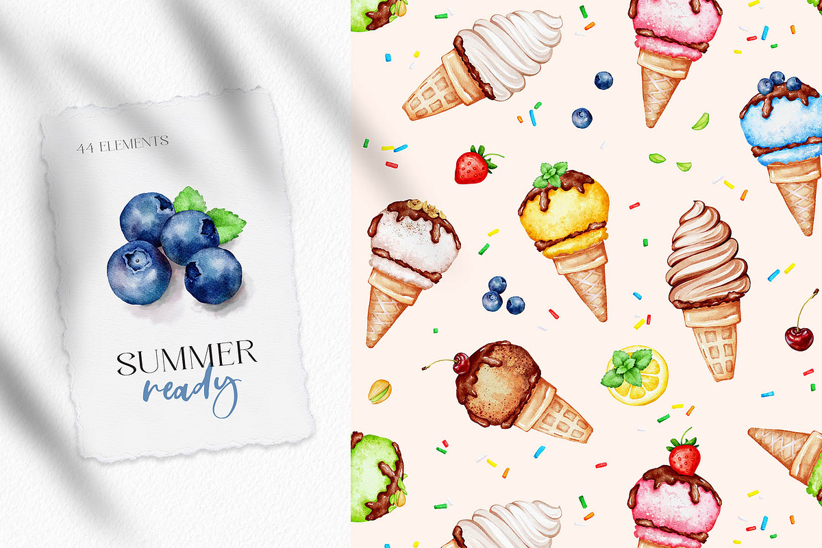 Holiday SWEETS Year-Round SET, a Food Illustration by Eva Katerina (Photo 8 of 13)