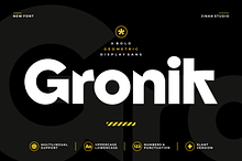 Gronik - Geometric Display Sans