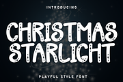 Christmas Starlight | Script Font, a Script Font by Scratchones (Thumbnail 1 of 8)