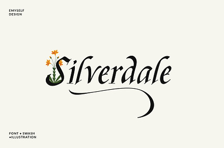 Silverdale Typeface, a Blackletter Font by Emyself Design