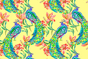 Watercolor tropical pattern, a Pattern Graphic by Elizaveta (Thumbnail 5 of 5)