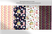 Snowmen Village Watercolor Clipart, an Illustration by Anna Druzhkova (Thumbnail 16 of 20)