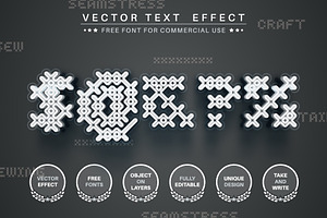 Craft - Editable Text Effect