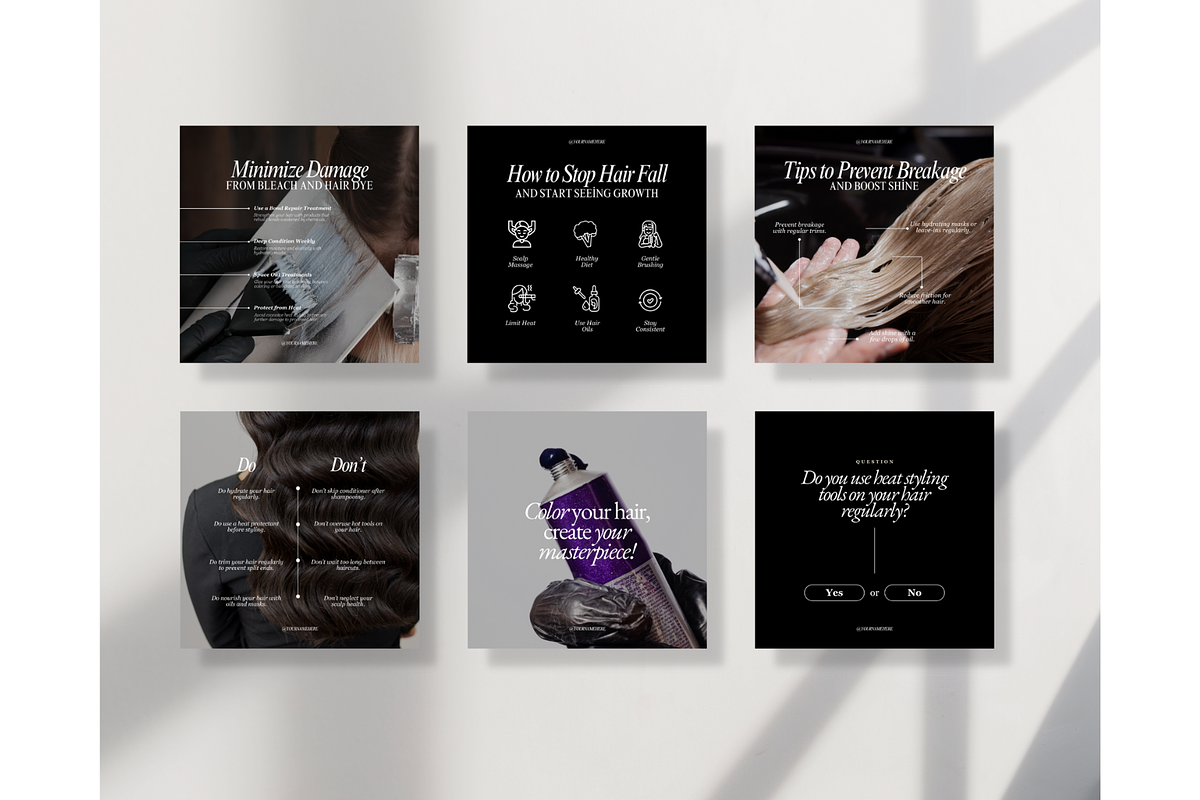 Hair Coach Instagram Template-Canva, a Social Media Template by TheTemplateTopia (Photo 6 of 10)